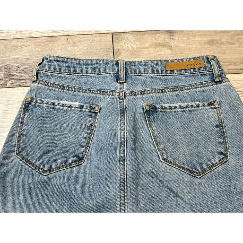 Cello ladies mini jean skirt size S